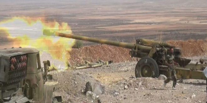 دام برس : الجيش يدمر أوكاراً وعتاداً لإرهابيي جبهة النصرة في ريفي حماة وإدلب