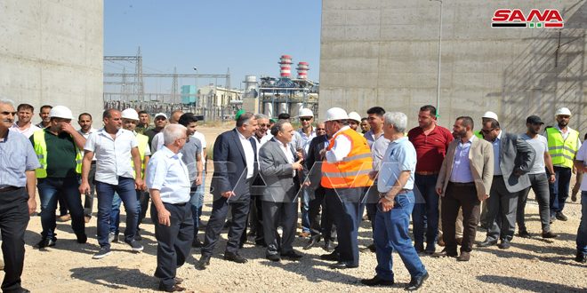 دام برس : دام برس | بتوجيه من الرئيس الأسد.. المهندس خميس يزور محطة توليد الطاقة الكهربائية في دير علي ومشروعي التوسع فيها