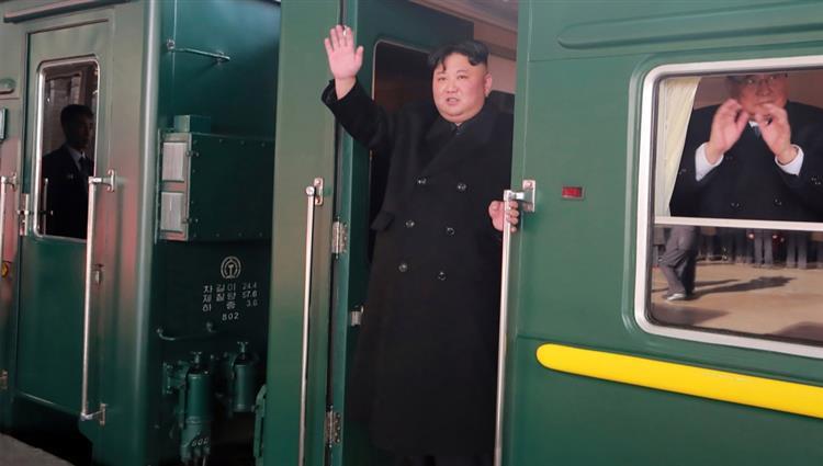 دام برس : دام برس | بالفيديو .. وصول زعيم كوريا الشمالية إلى فيتنام بـ القطار المدرّع
