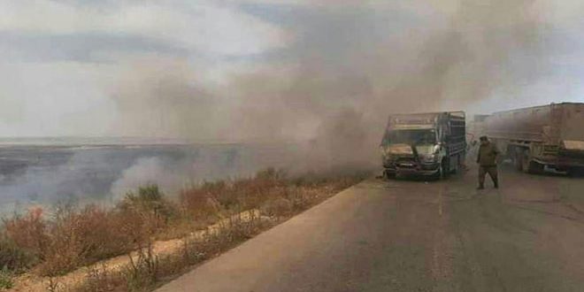 دام برس : دام برس | إخماد حريق أتى على مئات الدونمات في عقارب ..وأربعة حرائق في دمشق وريفها