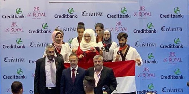 دام برس : دام برس | 22 ميدالية متنوعة لمنتخب سورية للتايكوندو في بطولة بيروت الدولية