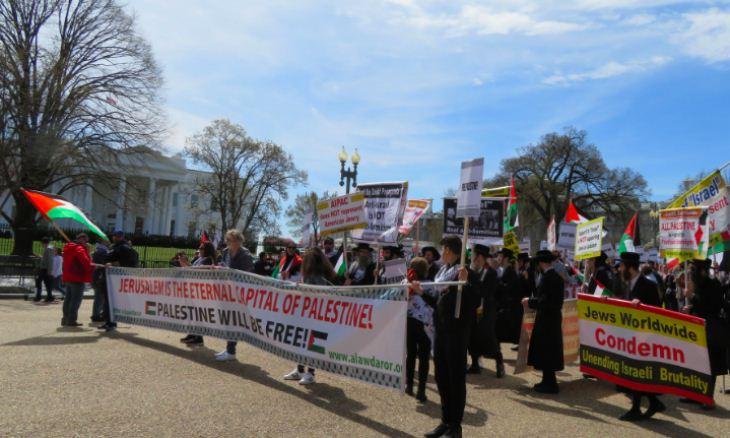 دام برس : دام برس | احتجاجات أمام البيت الأبيض ضد قرار ترامب بخصوص الجولان السوري المحتل