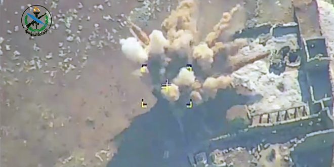 دام برس : دام برس | الجيش يسقط ويدمر عدة طائرات مسيرة للتنظيمات الإرهابية بريفي حلب وادلب ويدمر مواقع ومقرات قيادتها