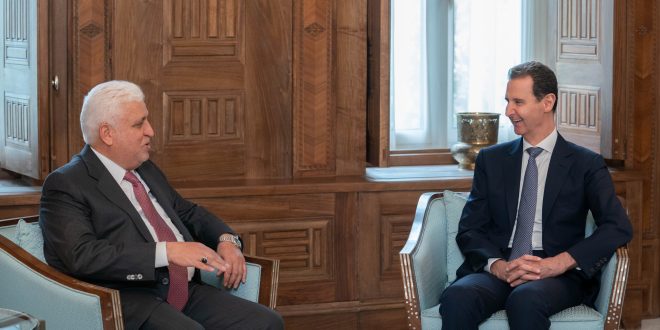 دام برس : دام برس | الرئيس الأسد يبحث مع رئيس هيئة الحشد الشعبي العراقي تعزيز التعاون في مجالات مكافحة الإرهاب وضبط الحدود