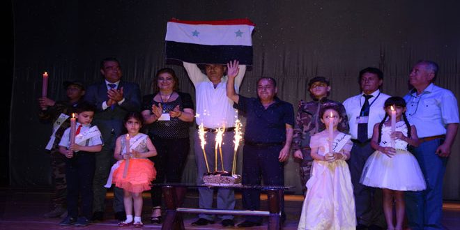 دام برس : دام برس | انطلاق فعاليات مهرجان بسمة طفل على مسرح دار الأسد للثقافة باللاذقية