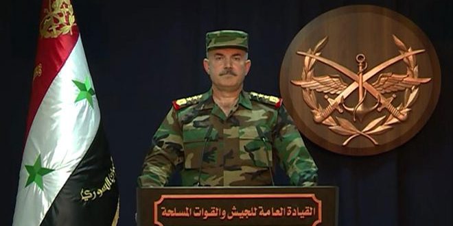 دام برس : دام برس | القيادة العامة للجيش تعلن الانتصار في الغوطة وتتعهد بمواصلة الحرب على الإرهاب