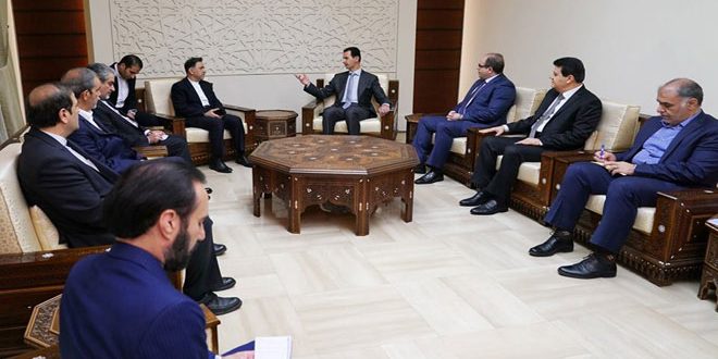 دام برس : دام برس | الرئيس الأسد يستقبل عباس اخوندي وزير الطرق وبناء المدن الايراني