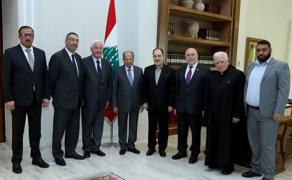 دام برس : دام برس | رئيس الجمهورية اللبنانية ميشال عون يستقبل وفداً من مؤسسة القدس الدولية
