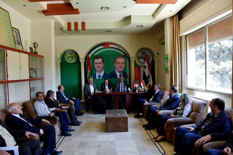 دام برس : دام برس | بمشاركة محافظ حمص .. فرع اتحاد الفلاحين يعقد اجتماعه الدوري