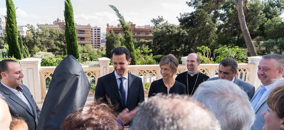 دام برس : الرئيس الأسد والسيدة أسماء يستقبلان مجموعة من ممثلي المجتمع الأهلي من الطائفة الأرمنية
