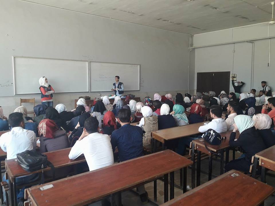 دام برس : الاتحاد الوطني لطلبة سورية يقيم دورات في مبادئ التمريض والإسعافات الأولية في جامعة حلب