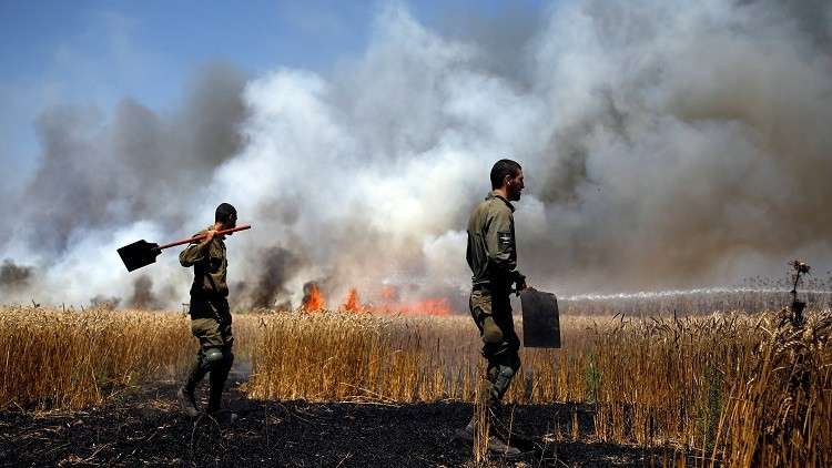 دام برس : دام برس | الطائرات الورقية الفلسطينية تحرق 17 موقعاً إسرائيلياً