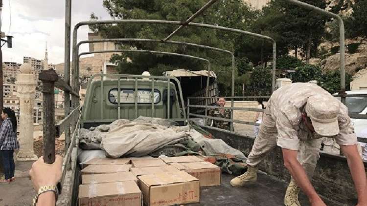 دام برس : دام برس | الجيش الروسي ينقل مساعدات إنسانية إلى دير سيدة صيدنايا بريف دمشق