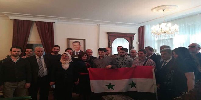 دام برس : دام برس | طلبة سورية في بيلاروس وقبرص وصربيا وماليزيا يجددون تضامنهم مع وطنهم