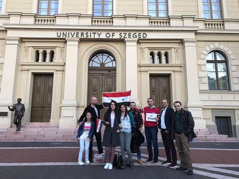 دام برس : دام برس | الطلبة في بودابست وسيجد وايستيرجوم ودبرتسن يحتفلون عيد الطالب العربي السوري