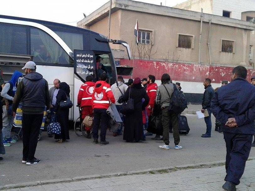 دام برس : دام برس | خروج الدفعة الثانية من مسلحي حي الوعر في حمص