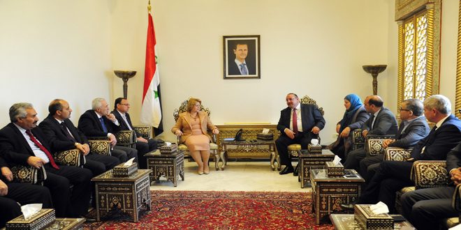 دام برس : رئيسة مجلس الشعب السوري تستقبل وفد نواب الجبهة الشعبية للأحزاب الوطنية التونسية