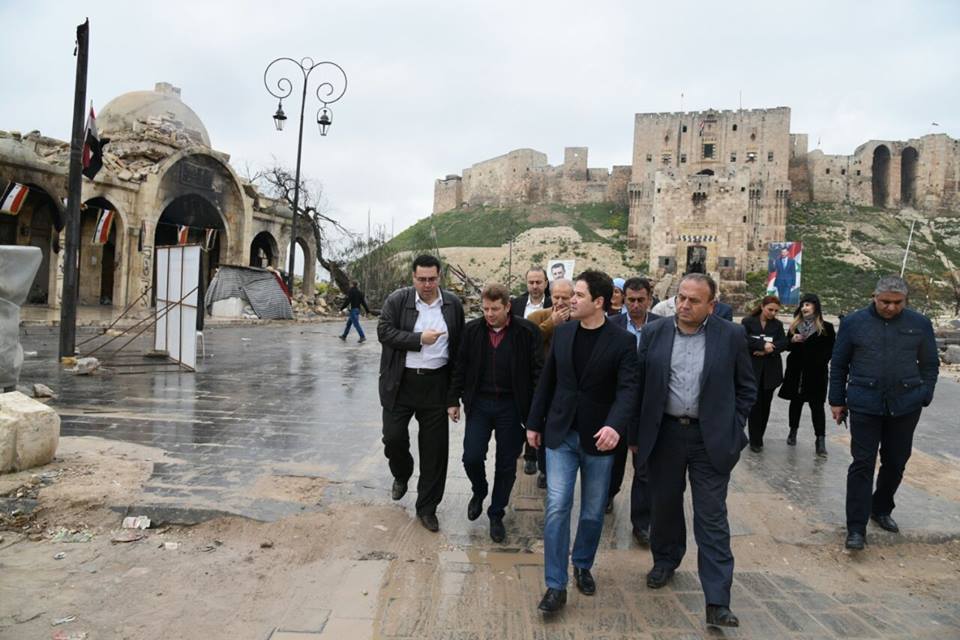 دام برس : دام برس | وزير السياحة يزور خانات وأسواق حلب القديمة