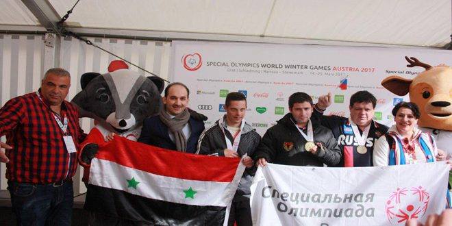 دام برس : دام برس |  8 ميداليات سورية في بطولة الألعاب الأولمبية الشتوية الخاصة في النمسا