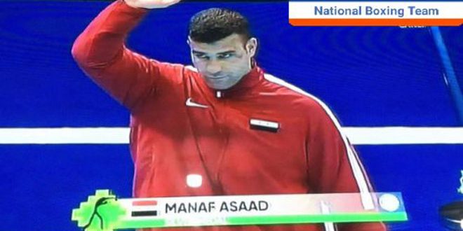 دام برس : لاعب منتخب سورية للملاكمة مناف أسعد يحرز فضية وزن فوق 91 كغ في دورة ألعاب التضامن الإسلامي