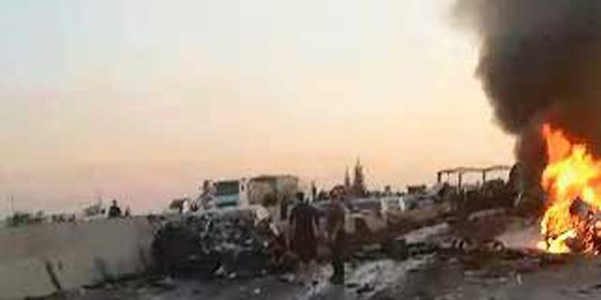 دام برس : دام برس | وفاة نحو 30 شخصاً إثر اصطدام صهريج وقود مع باصي نقل ركاب على طريق دمشق حمص