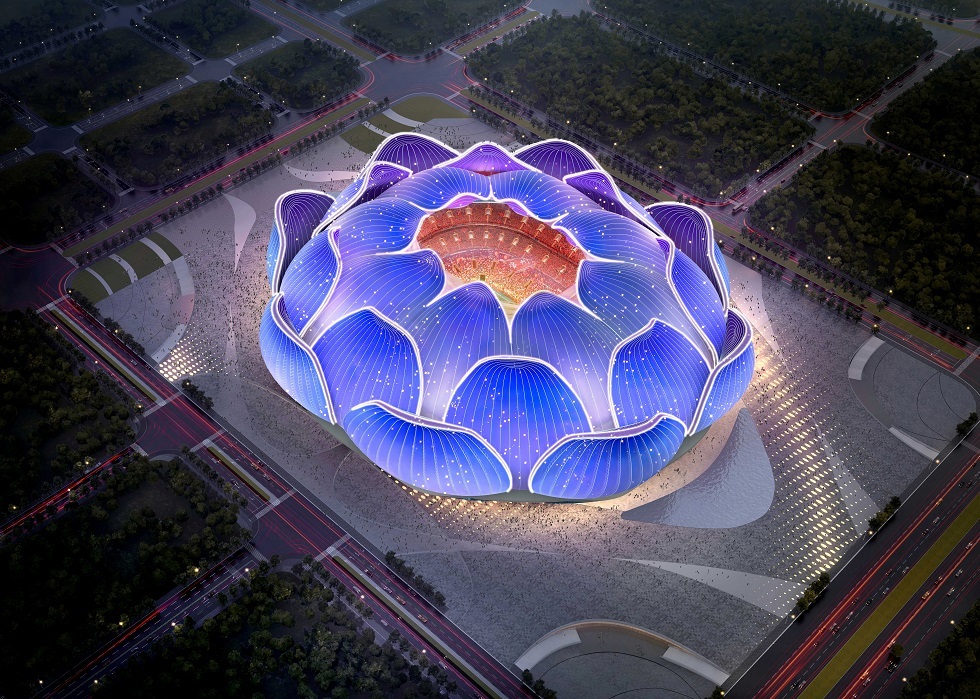 دام برس : دام برس | الصين تشرع ببناء أكبر استاد لكرة القدم في العالم