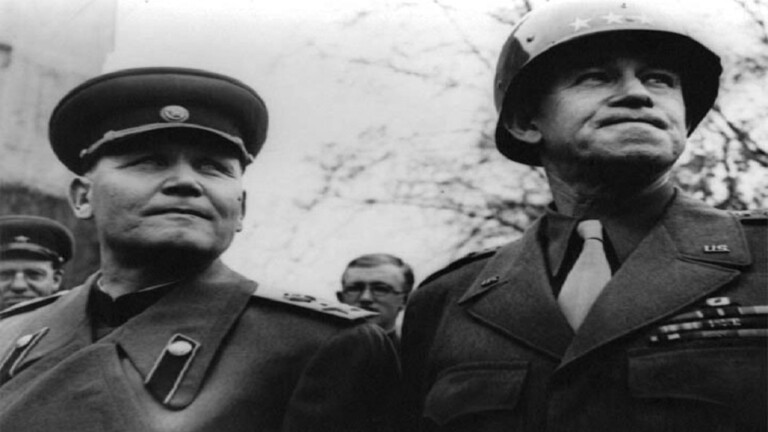 دام برس : دام برس | الدفاع الروسية تنشر صوراً فريدة لقادة النصر بالحرب العالمية الثانية لجنرالات أمريكيين وسوفيت