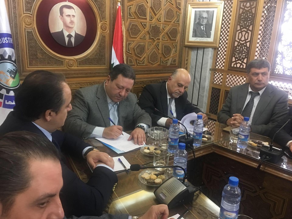 دام برس : دام برس | غرفة صناعة دمشق توقع اتفاقية تعاون مع اتحاد المصدرين العرب