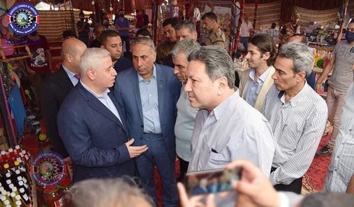 دام برس : دام برس | وزير الصناعة ورئيس غرفة صناعة دمشق وريفها يتفقدان سوق جرمانا الشعبي