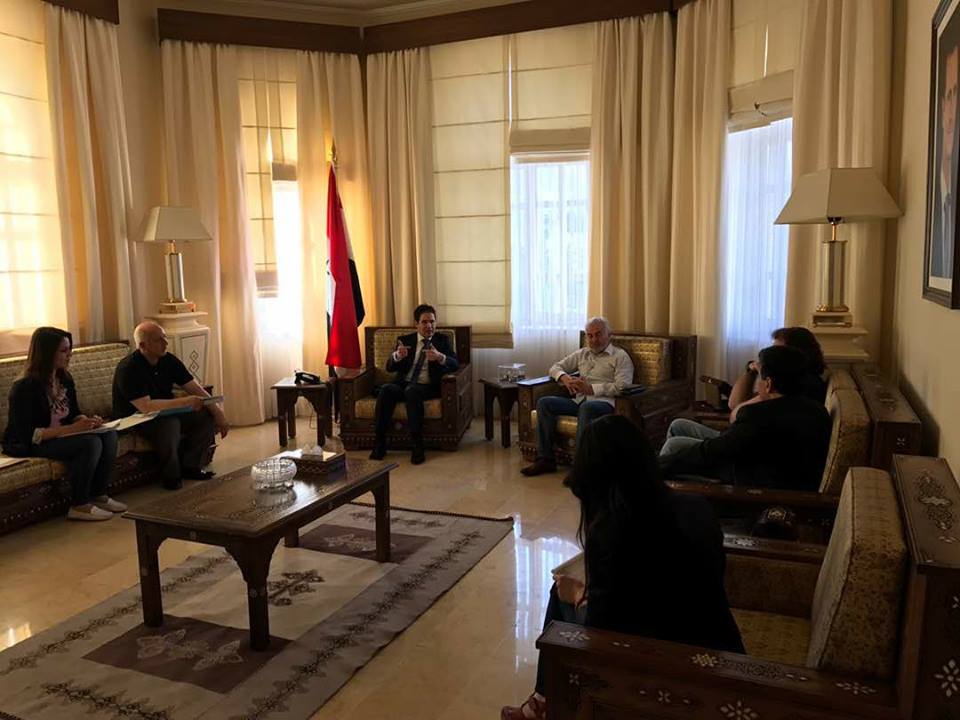 دام برس : السيد عربي علاء الدينوف رئيس ومالك شركة أولمبيك تور الروسية يزور سورية