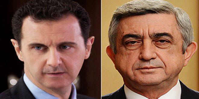 دام برس : دام برس | الرئيس الأسد يتلقى برقية تعزية من رئيس أرمينيا بشهداء اللاذقية وطرطوس