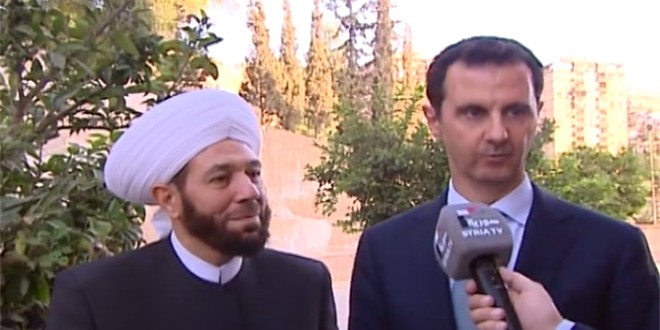 دام برس : دام برس | الرئيس الأسد مهنئاً السوريين بحلول عيد الأضحى المبارك ..فيديو