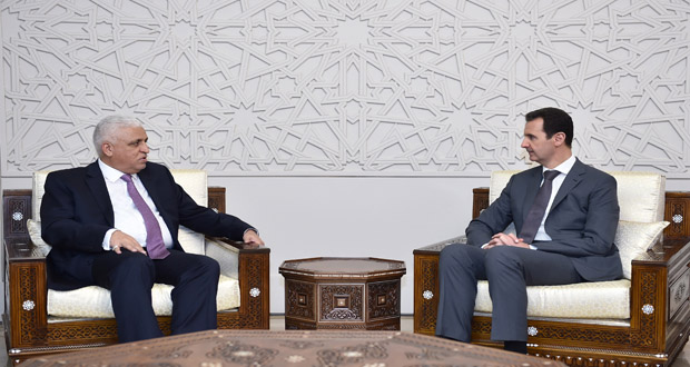 دام برس : دام برس | الرئيس الأسد يستقبل الفياض : القضاء على الإرهاب يتطلب جهداً جماعياً أساسه التعاون البناء واحترام سيادة الدول
