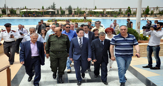 دام برس : دام برس | وزير السياحة يتفقد منتجع زيدل السياحي بحمص