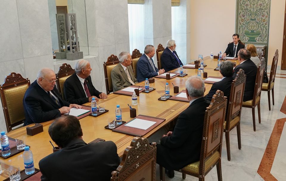 دام برس : دام برس | الرئيس الأسد يستقبل رئيس وأعضاء المجلس المركزي لرابطة المحاربين القدماء