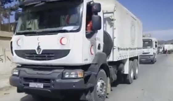 دام برس : دام برس | دخول قافلة مساعدات للمدنيين المحاصرين من قبل التنظيمات الإرهابية في الغوطة الشرقية