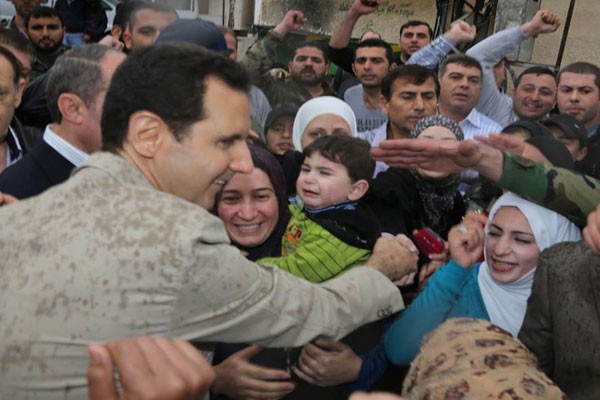 دام برس : دام برس | الرئيس الأسد من قلب معلولا رسالة صمود إلى العالم .. بقلم مي حميدوش