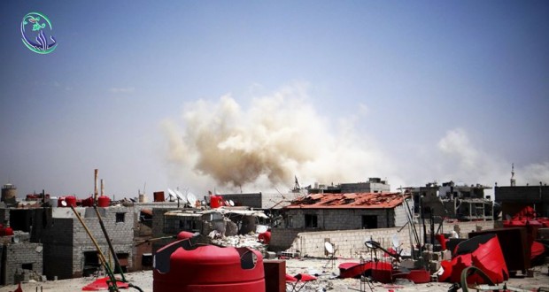 دام برس : الجيش يفجر منزلاً لجأ إليه مسلحون في داريا