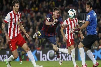 دام برس : دام برس | برشلونة يتغلب على ألميريا ويستعيد وصافة الدوري الإسباني