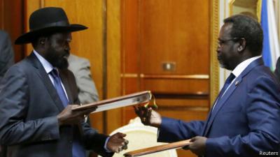 دام برس : دام برس | توقيع اتفاقية سلام بين طرفي النزاع جنوب السودان بحضور دولي في أديش أبابا