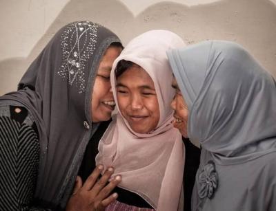 دام برس : اندونيسية تعود إلى أهلها بعد أن جرفها التسونامي منذ 10 سنوات