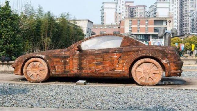 دام برس : دام برس | مصمم صيني يصنع سيارة من الحجر