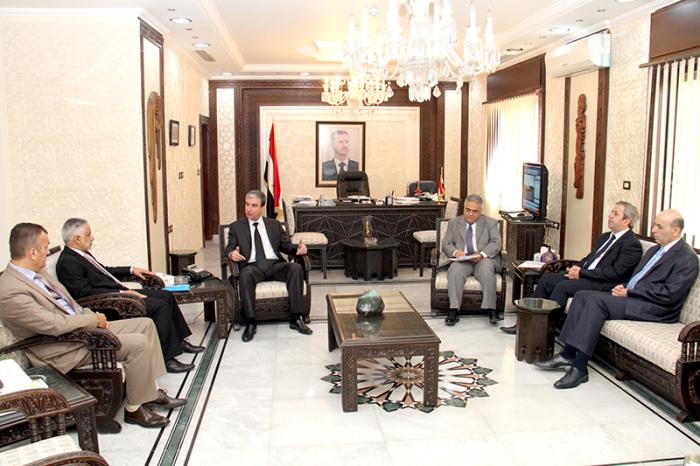 دام برس : الوزير عصام خليل يناقش مع وفد اليونيسكو أفق التعاون بين الدولة السورية ومنظمة اليونيسكو