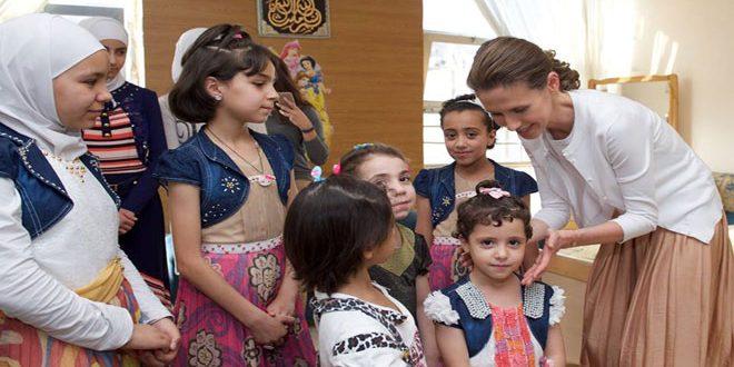 دام برس : دام برس | السيدة أسماء الأسد في دار الرحمة لرعاية الأيتام