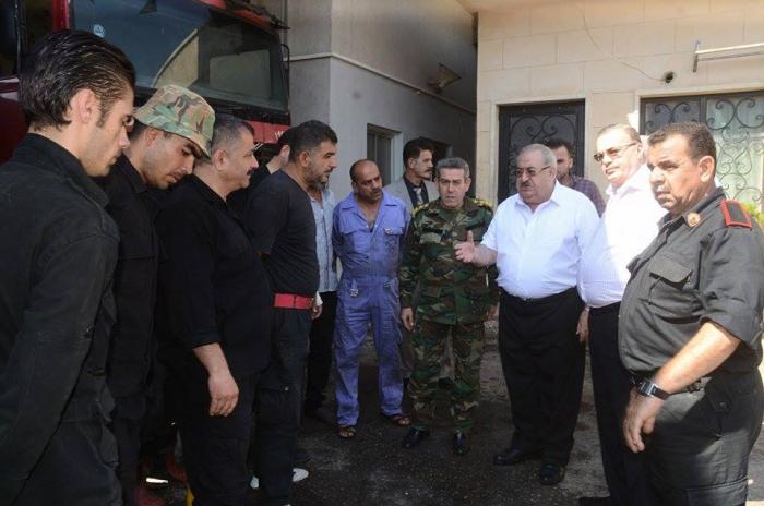 دام برس : دام برس | محافظ حلب يتفقد فوج الإطفاء ويؤكد على توفير كل الدعم له