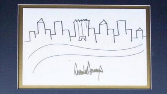 دام برس : دام برس | 30 ألف دولاراً ثمن لوحة  رسمها ترامب