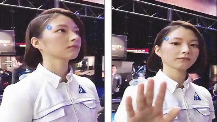 دام برس : بالفيديو : روبوت لا يمكن تفريقه عن البشر في مؤتمر الألعاب اليابانية