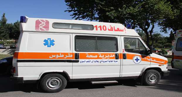 دام برس : طرطوس تتسلم 9 سيارات إسعاف من الجالية العربية السورية في إيطاليا