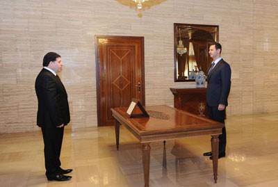 دام برس : دام برس | أمام الرئيس الأسد.. الحلقي يؤدي اليمين الدستورية رئيساً لمجلس الوزراء 