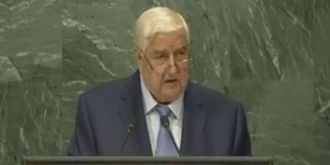دام برس : دام برس | المعلم يلقي بيان سورية أمام الجمعية العامة للأمم المتحدة السبت القادم